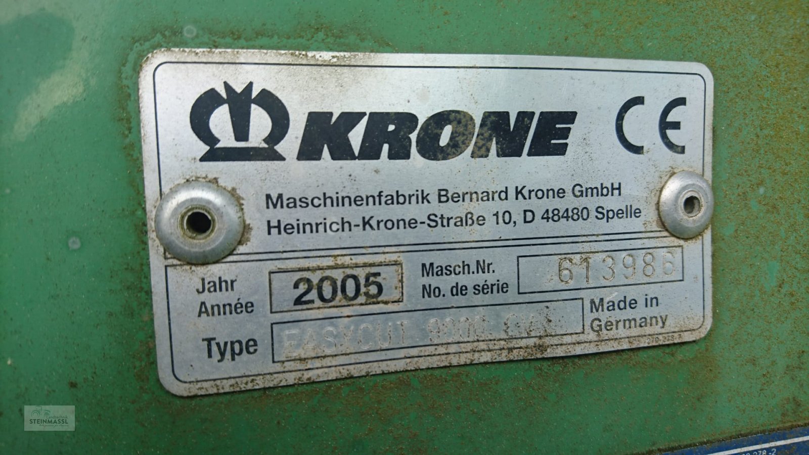 Mähwerk типа Krone EC 9000 CV, Gebrauchtmaschine в Petting (Фотография 9)