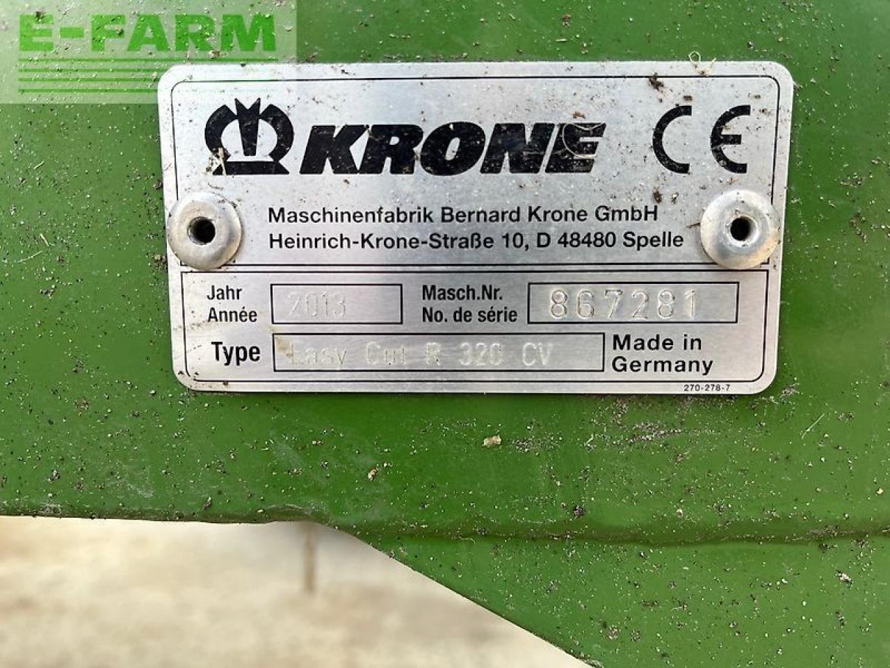 Mähwerk van het type Krone ec r320 cv + wegzetsteunen, Gebrauchtmaschine in gg VEGHEL (Foto 9)