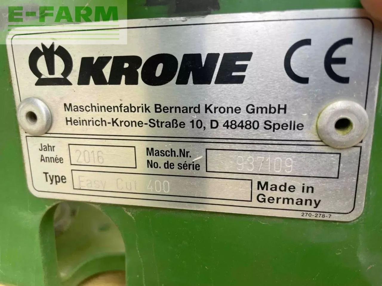 Mähwerk del tipo Krone ec400 ., Gebrauchtmaschine en ST CLAIR SUR ELLE (Imagen 7)