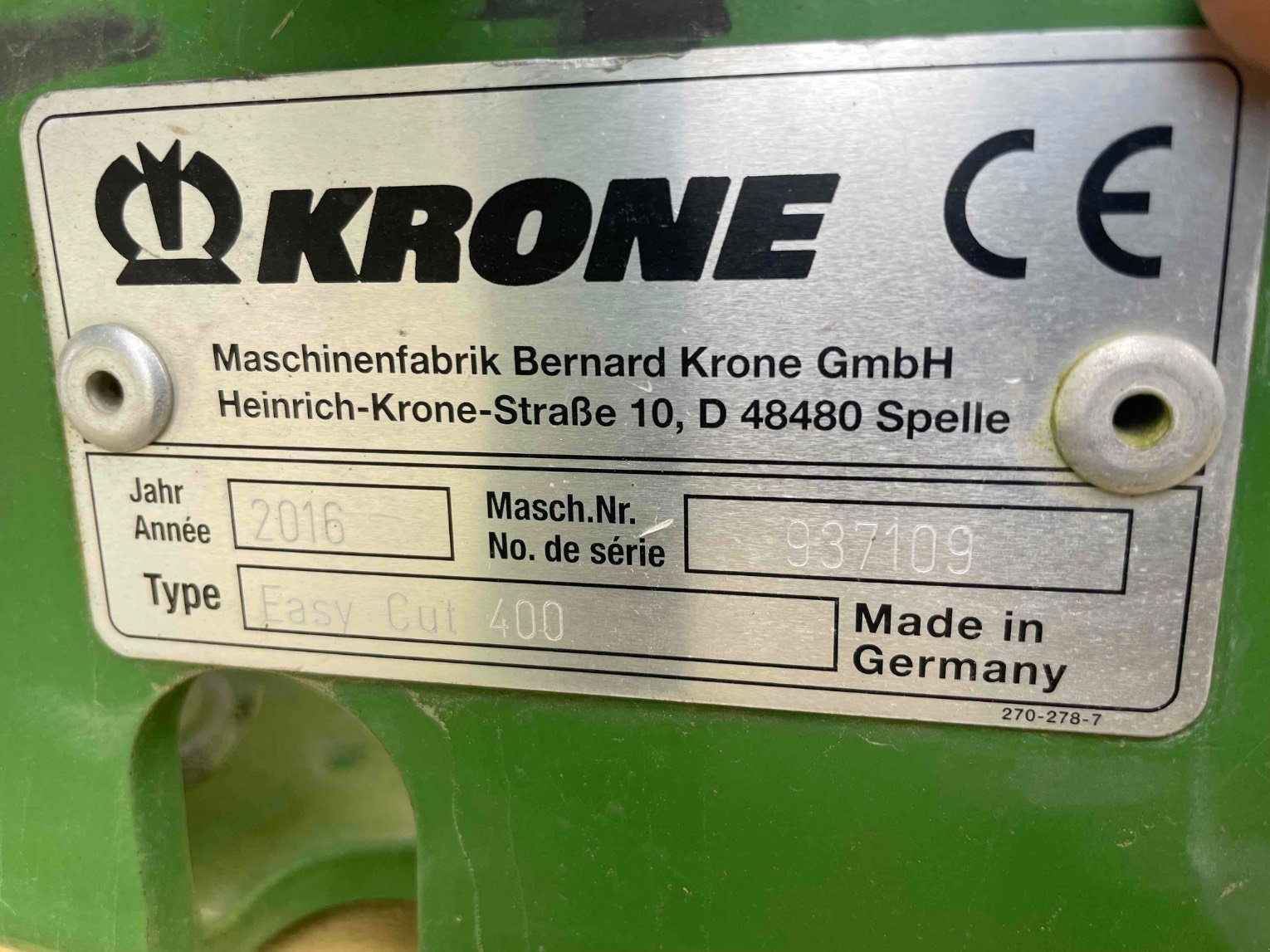 Mähwerk of the type Krone EC400 ., Gebrauchtmaschine in SAINT CLAIR SUR ELLE (Picture 7)