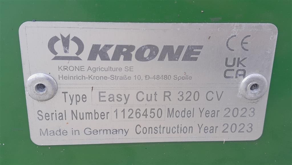 Mähwerk от тип Krone R 320 CV, Gebrauchtmaschine в Horsens (Снимка 11)