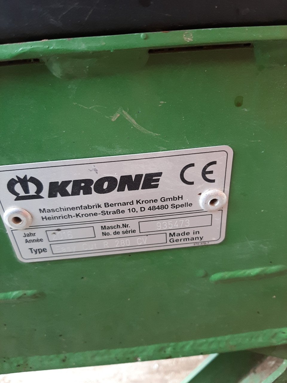 Mähwerk of the type Krone R280 CV, Gebrauchtmaschine in SOUSCEYRAC (Picture 5)