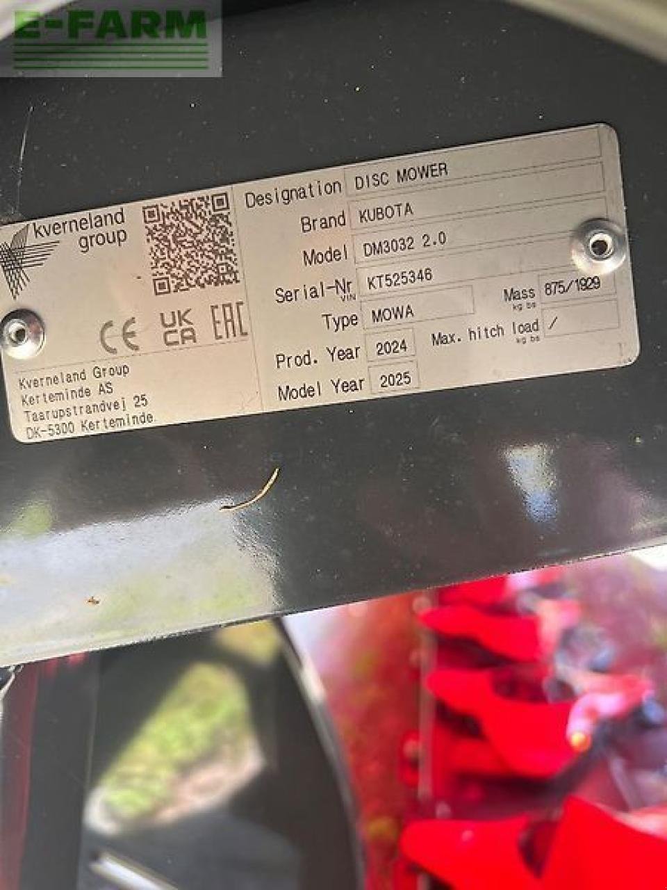 Mähwerk типа Kubota dm3032, Gebrauchtmaschine в SUDERBURG/HOLXEN (Фотография 8)