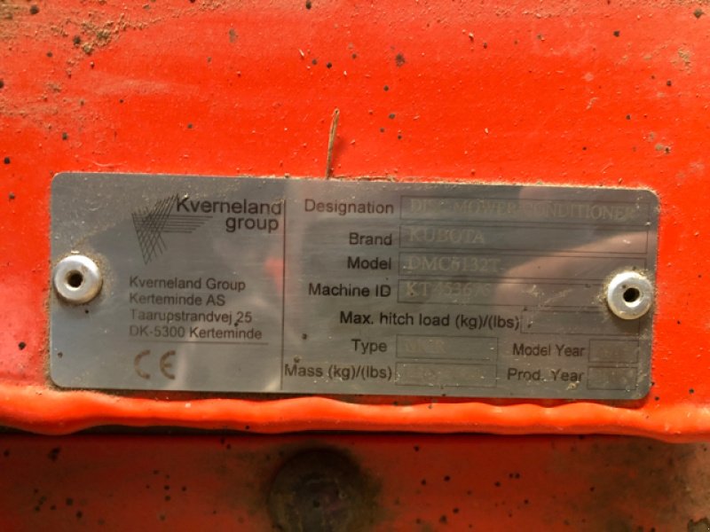 Mähwerk типа Kubota DMC6132T, Gebrauchtmaschine в Varennes le Grand (Фотография 5)