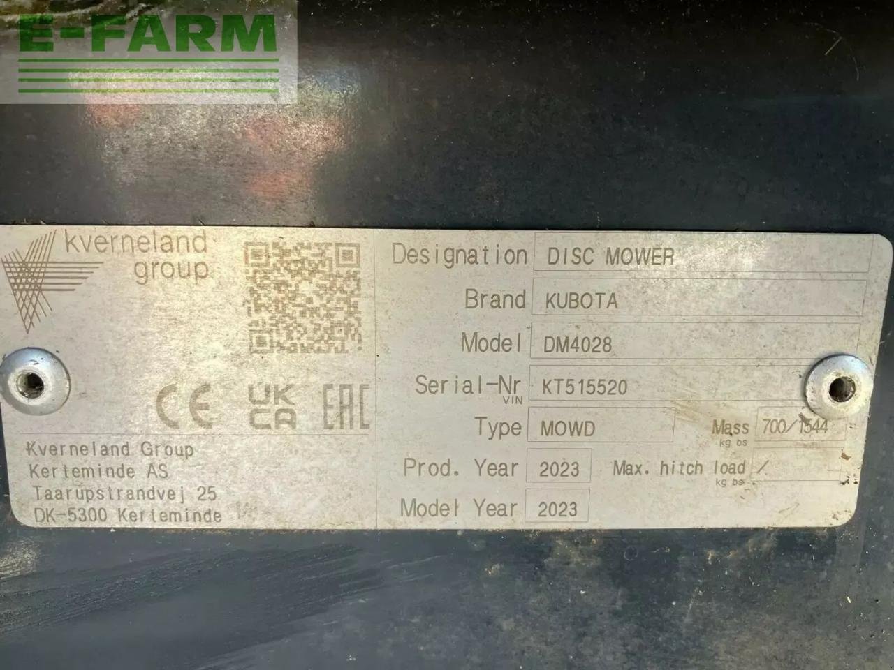 Mähwerk типа Kubota faucheuse dm 4028, Gebrauchtmaschine в ST ANDIOL (Фотография 9)