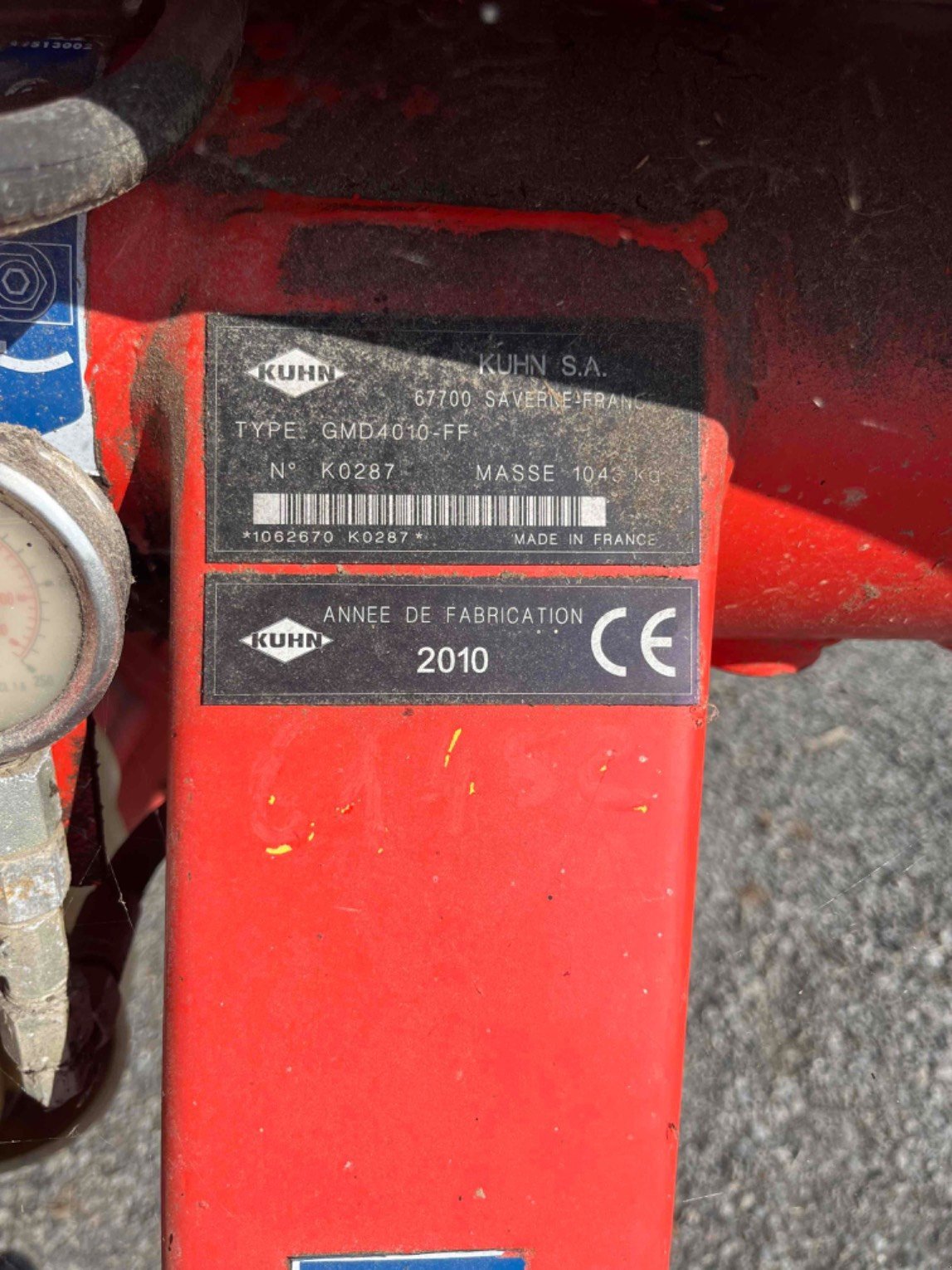 Mähwerk typu Kuhn Faucheuse GMD 4010 Kuhn, Gebrauchtmaschine v LA SOUTERRAINE (Obrázok 7)