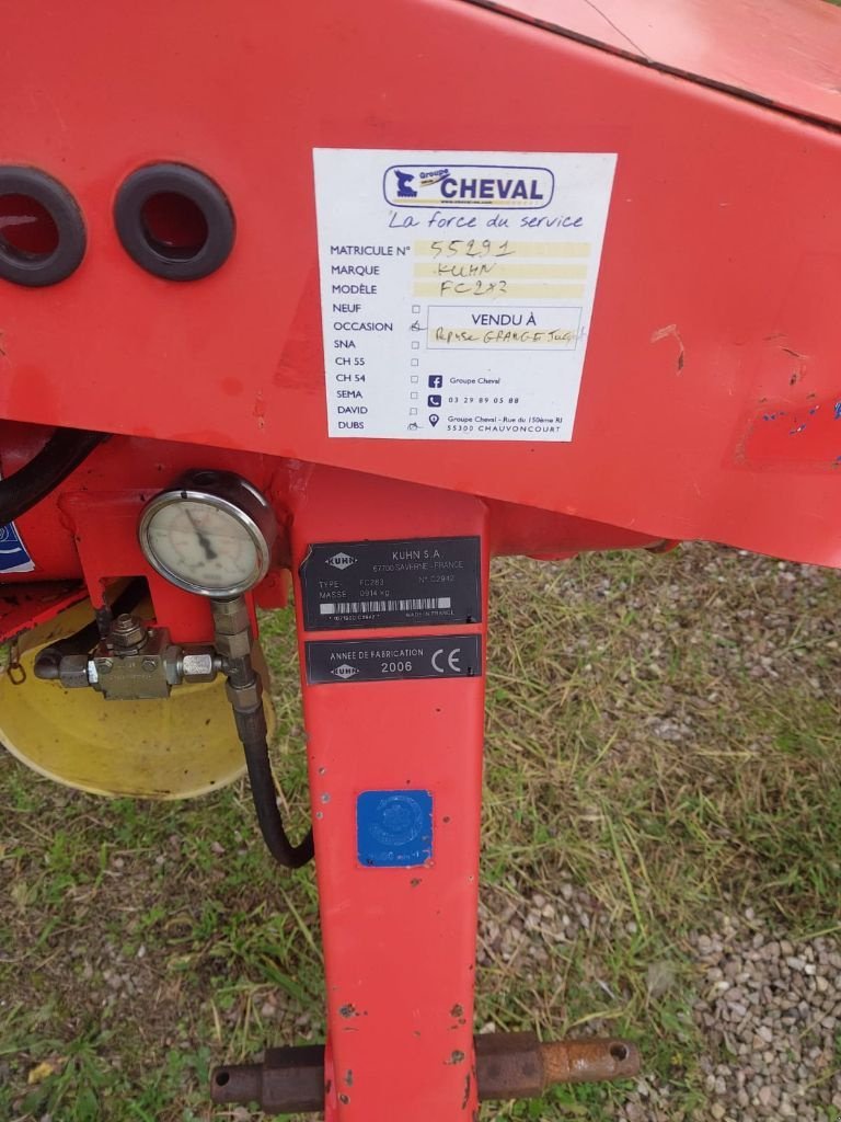 Mähwerk of the type Kuhn FC 283, Gebrauchtmaschine in MANDRES-SUR-VAIR (Picture 6)