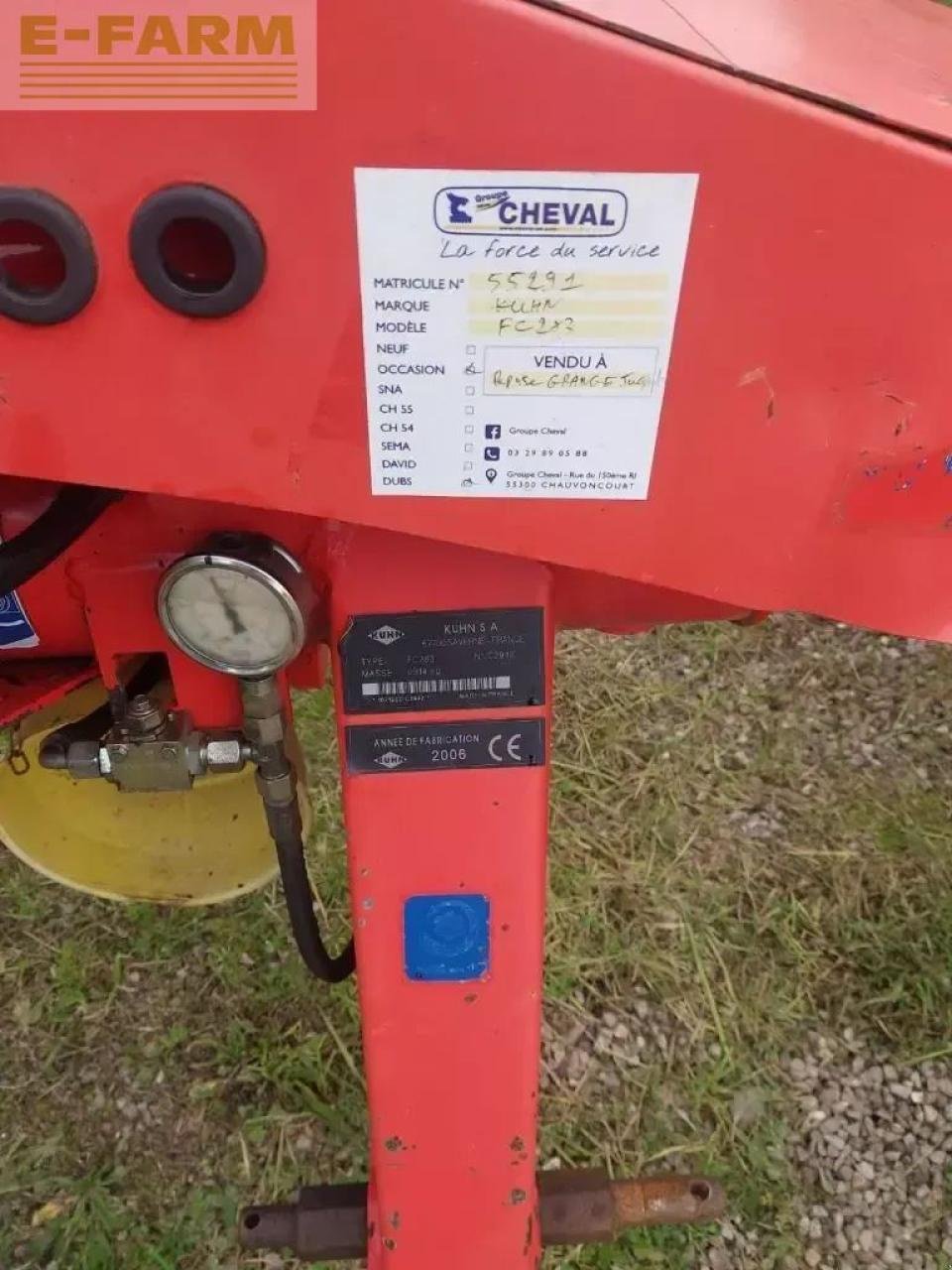Mähwerk tip Kuhn fc 283, Gebrauchtmaschine in CHAUVONCOURT (Poză 6)