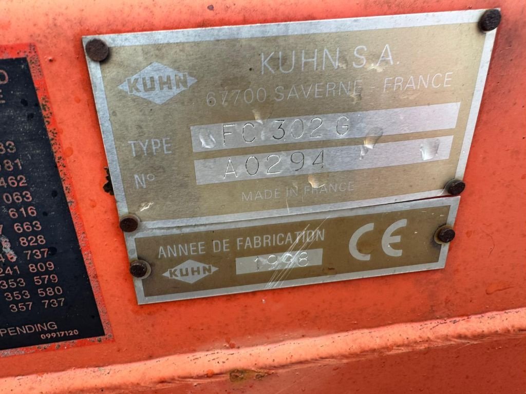 Mähwerk typu Kuhn FC 302 G, Gebrauchtmaschine v GUERET (Obrázek 5)