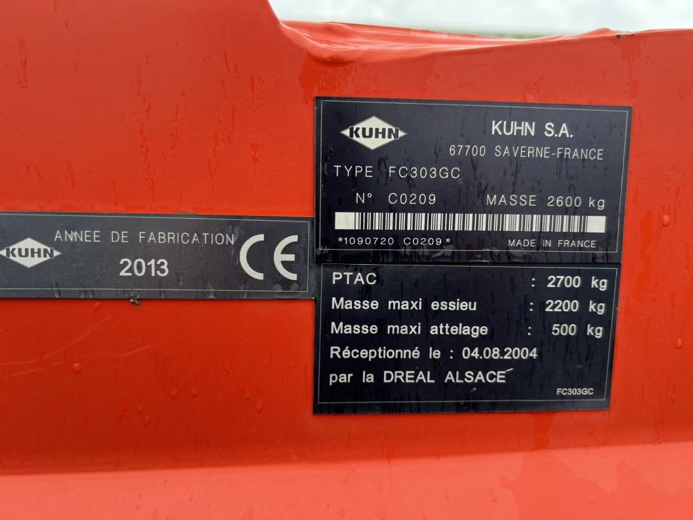 Mähwerk des Typs Kuhn FC 303  GC CONDIT, Gebrauchtmaschine in Aubiet (Bild 9)