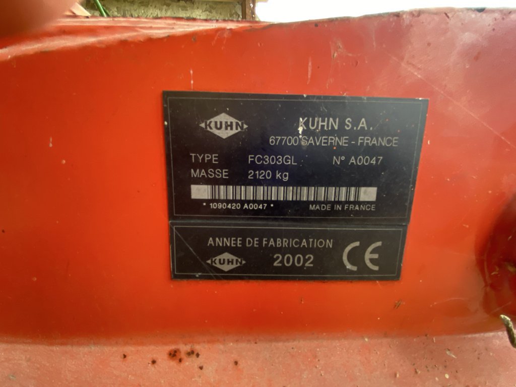 Mähwerk des Typs Kuhn FC 303 GL, Gebrauchtmaschine in BELLAC (Bild 8)