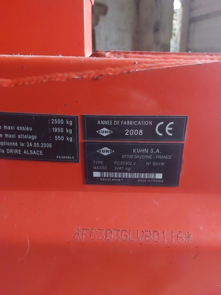 Mähwerk of the type Kuhn FC 303 GLV, Gebrauchtmaschine in BRAS SUR MEUSE (Picture 10)