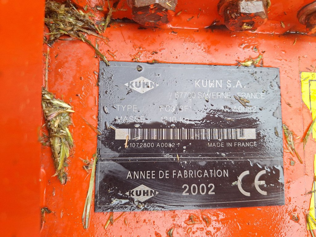 Mähwerk типа Kuhn FC 313 F Scheibenmähwerk, Gebrauchtmaschine в Chur (Фотография 7)