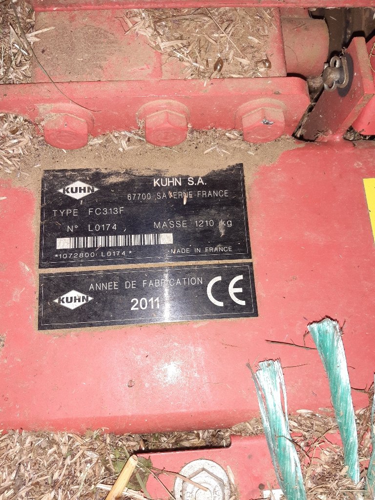 Mähwerk типа Kuhn FC 313 F, Gebrauchtmaschine в BRAS SUR MEUSE (Фотография 6)