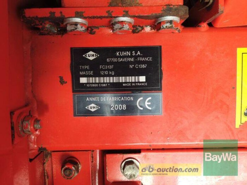 Mähwerk des Typs Kuhn FC 313 F, Gebrauchtmaschine in Erbach (Bild 13)
