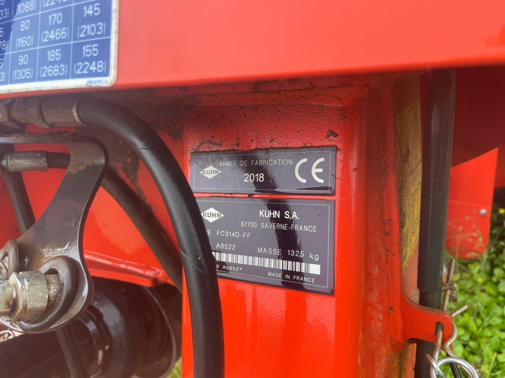 Mähwerk typu Kuhn FC 314 D, Gebrauchtmaschine w Millau (Zdjęcie 6)