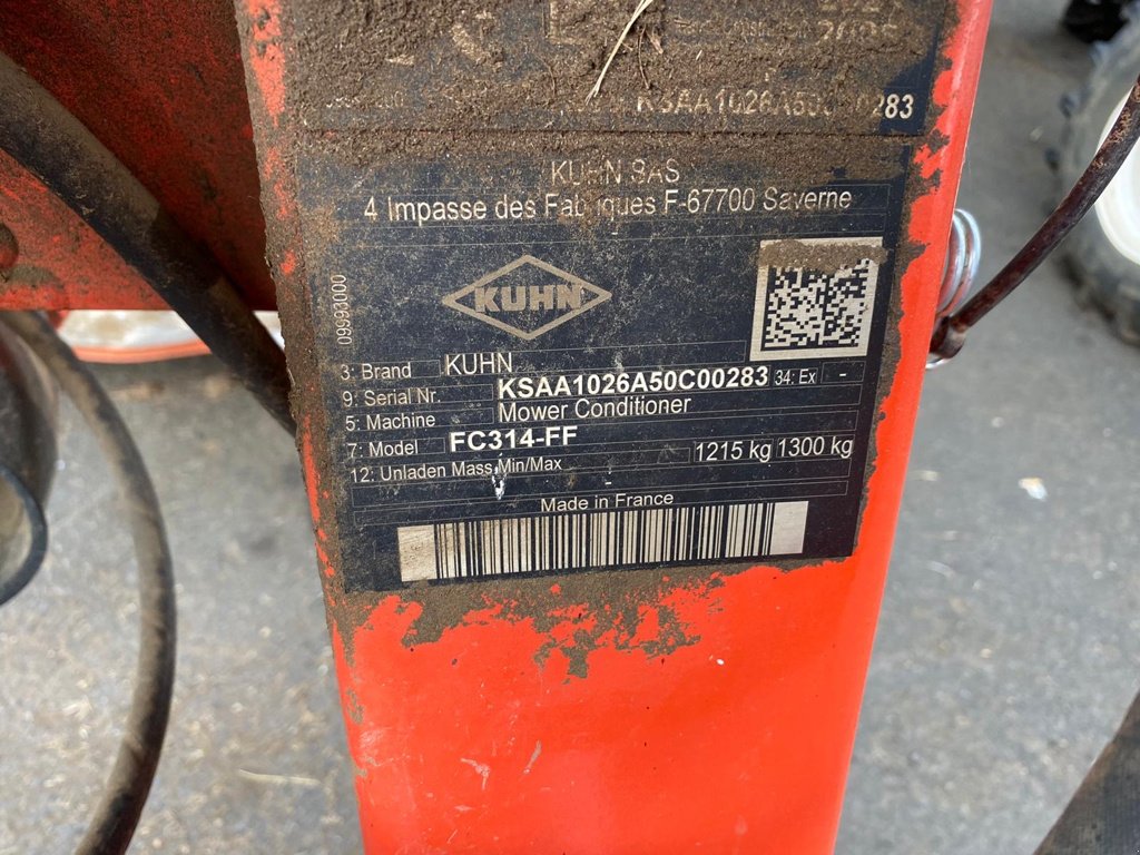 Mähwerk des Typs Kuhn FC 314 FF, Gebrauchtmaschine in MAURIAC (Bild 5)