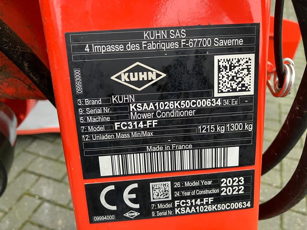 Mähwerk van het type Kuhn FC 314-FF, Gebrauchtmaschine in Wierden (Foto 2)