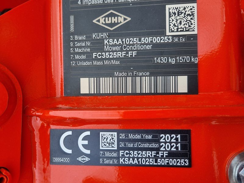 Mähwerk типа Kuhn FC 3525 RF-FF Front-Scheibenmäher, Ausstellungsmaschine в Chur (Фотография 11)