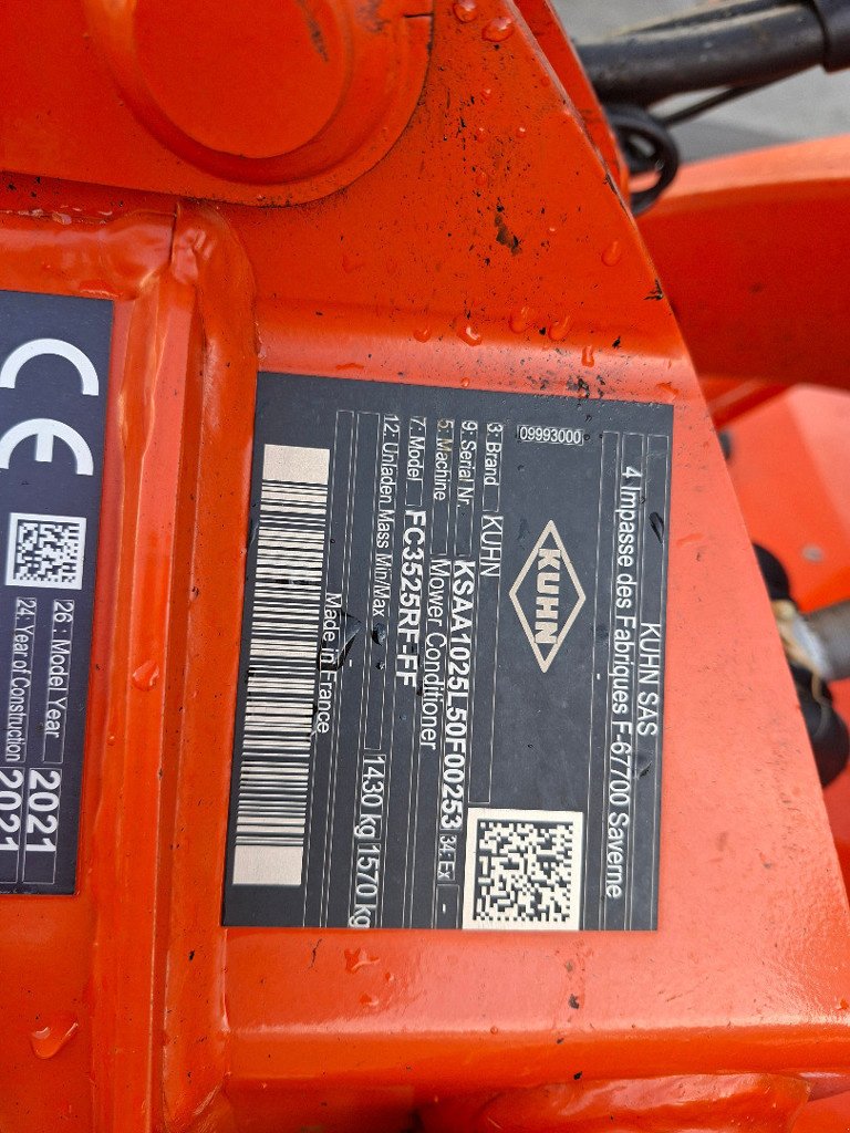 Mähwerk typu Kuhn FC 3525 RF-FF Front-Scheibenmäher, Gebrauchtmaschine v Chur (Obrázek 3)