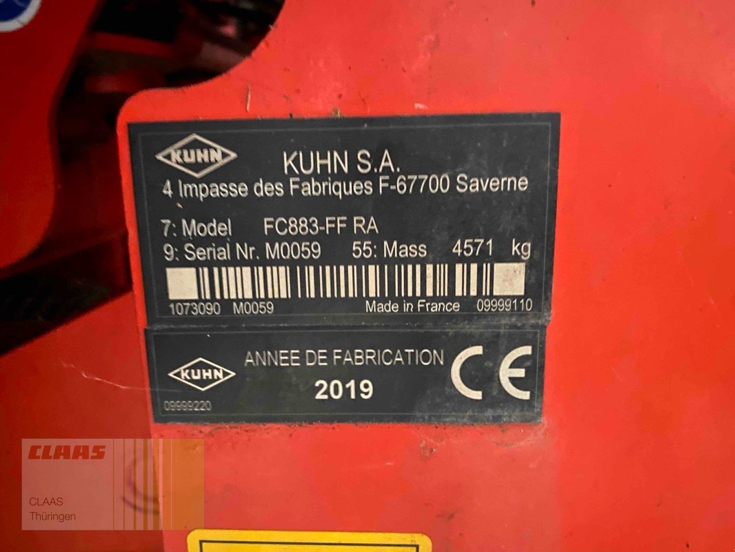 Mähwerk typu Kuhn FC 883-FF RA, Gebrauchtmaschine v Vachdorf (Obrázek 13)