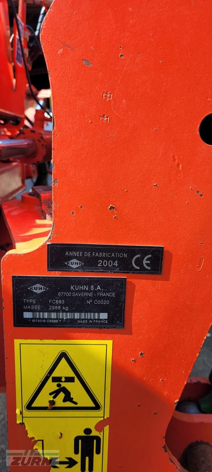 Mähwerk типа Kuhn FC 883 Lift Control, Gebrauchtmaschine в Aalen-Attenhofen (Фотография 14)