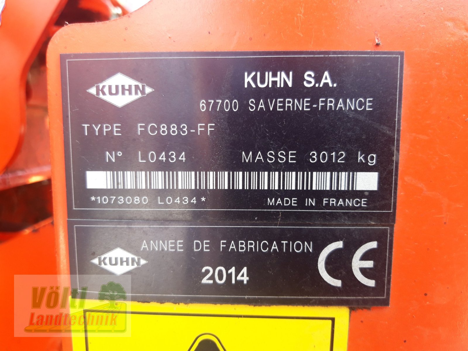 Mähwerk типа Kuhn FC 883, Gebrauchtmaschine в Hutthurm bei Passau (Фотография 7)