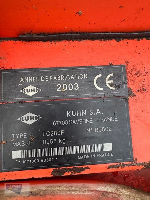 Mähwerk of the type Kuhn FC280F Aufbereiter Mähwerk, Gebrauchtmaschine in Haiterbach (Picture 6)