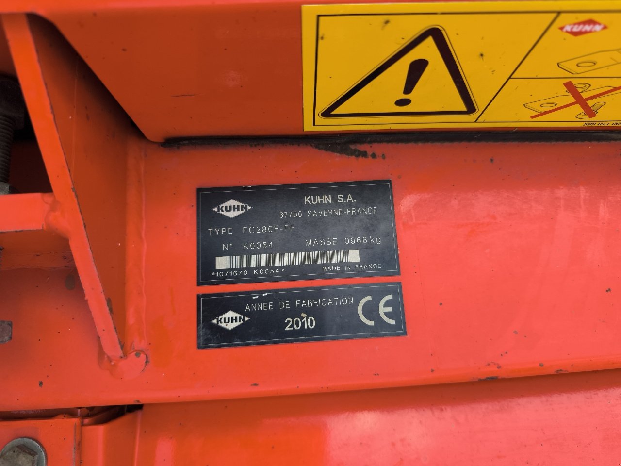 Mähwerk типа Kuhn FC280F-FF, Gebrauchtmaschine в LIMEY-REMENAUVILLE (Фотография 9)