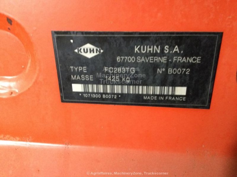 Mähwerk des Typs Kuhn fC283TG, Gebrauchtmaschine in GONSANS (Bild 5)