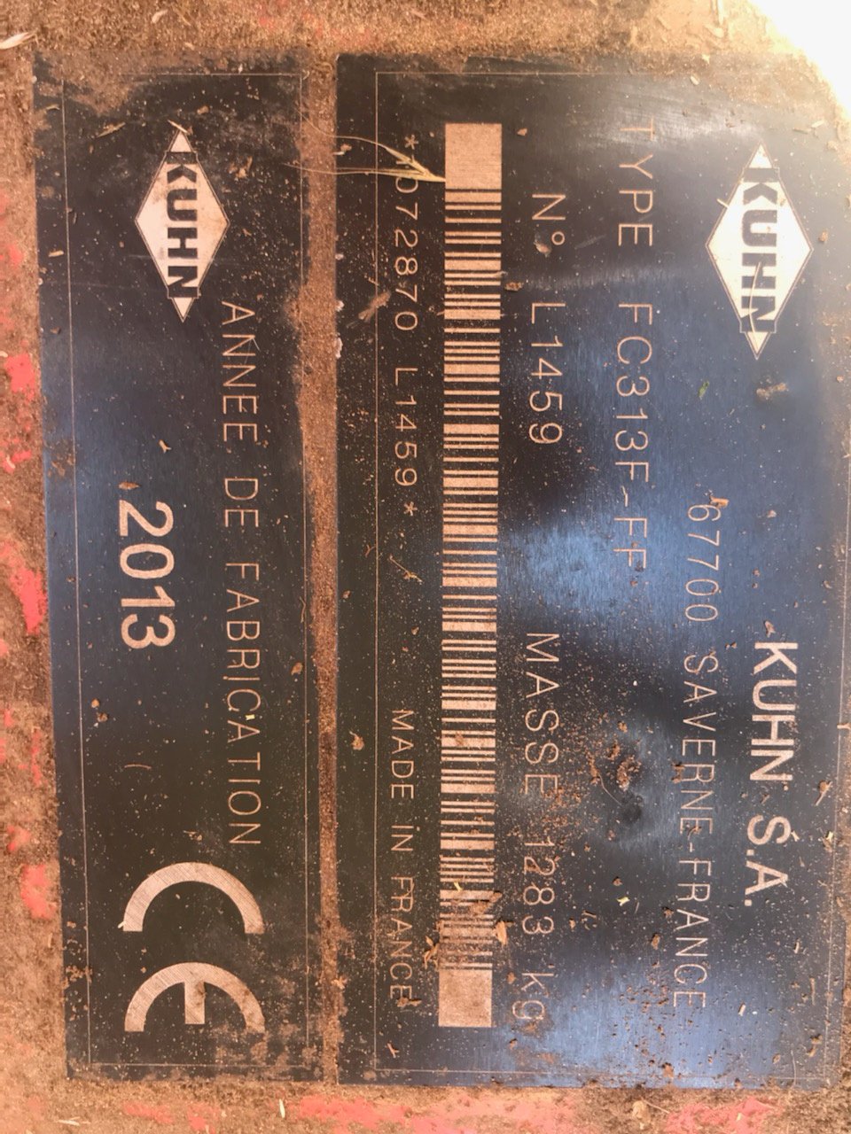 Mähwerk za tip Kuhn FC313FF, Gebrauchtmaschine u MORLHON LE HAUT (Slika 7)