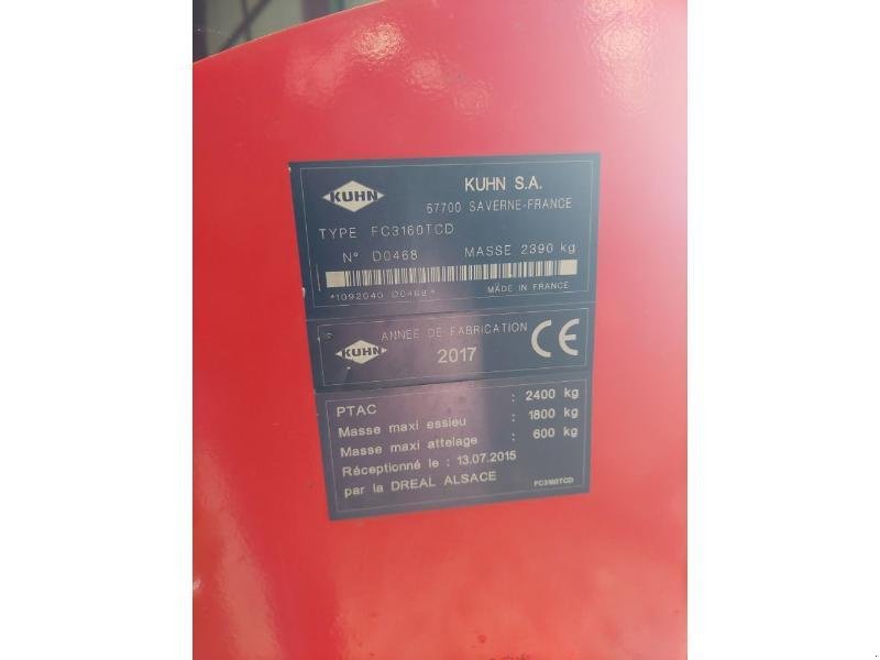 Mähwerk of the type Kuhn FC3160TCD, Gebrauchtmaschine in COULONGES SUR AUTIZE (Picture 7)