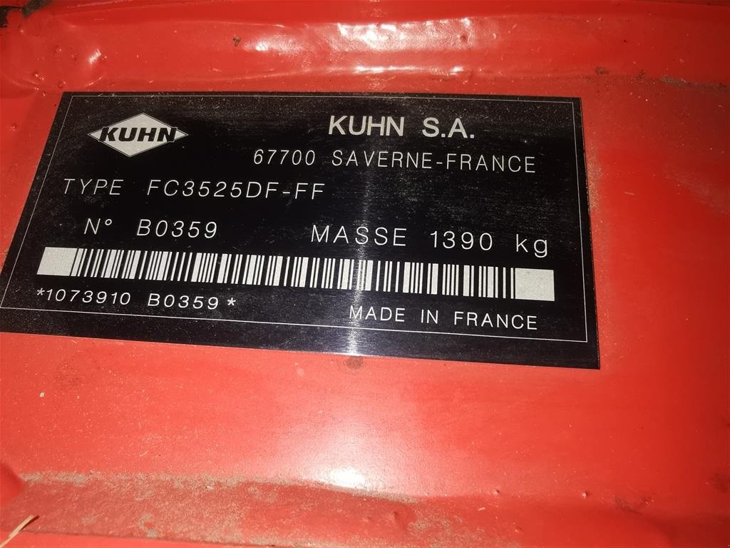 Mähwerk tipa Kuhn Front skårlægger Type FC3525DF-FF, Gebrauchtmaschine u Egtved (Slika 5)