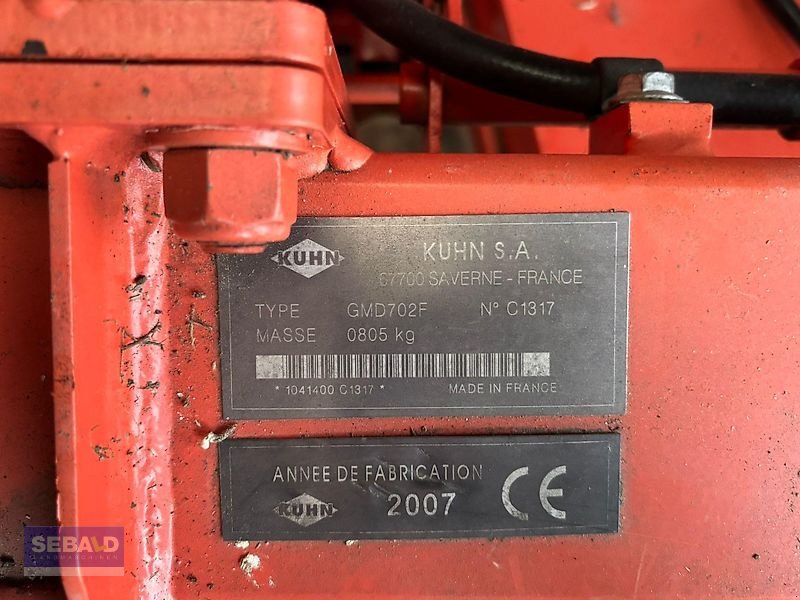 Mähwerk типа Kuhn Frontmähwerk GMD 702F, Gebrauchtmaschine в Zweibrücken (Фотография 5)