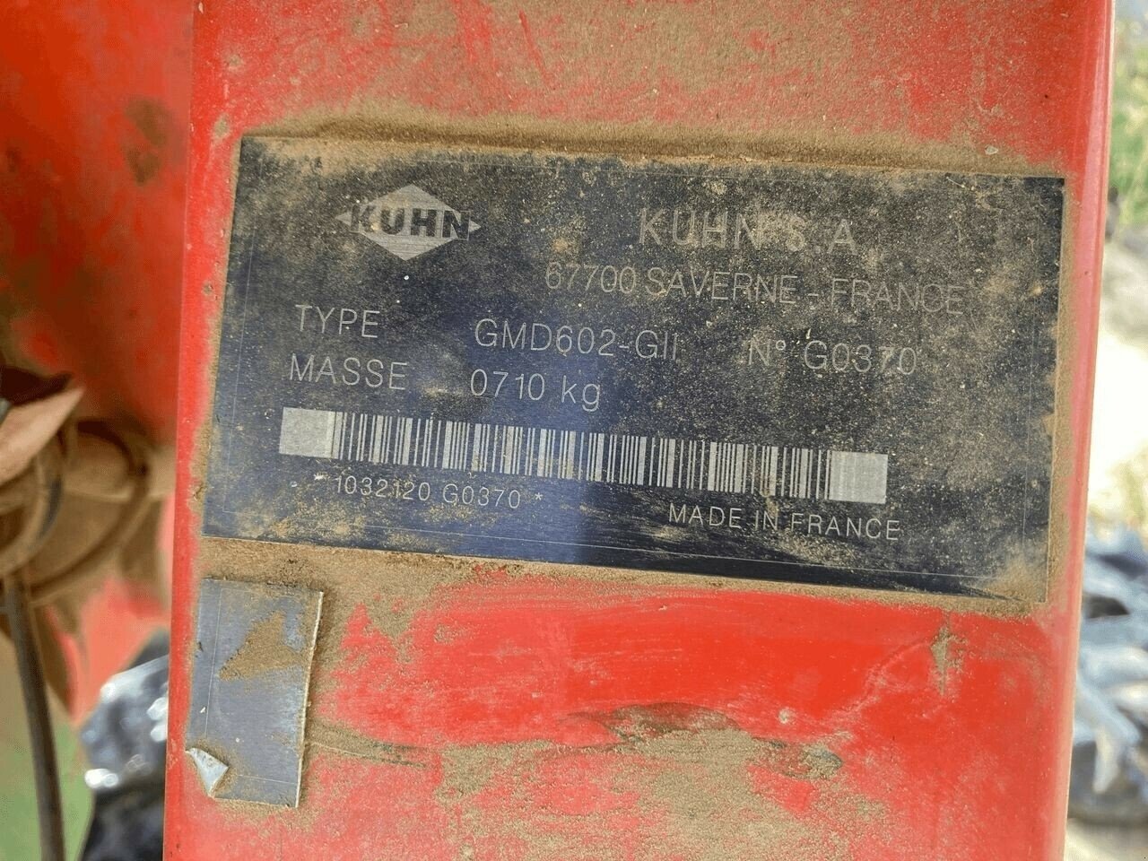 Mähwerk za tip Kuhn GIROFAUCHEUSE GMD 602, Gebrauchtmaschine u ST CLEMENT DE LA PLACE (Slika 5)