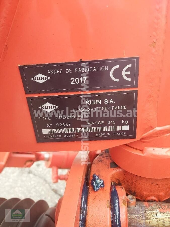 Mähwerk typu Kuhn GMD 240 FF, Gebrauchtmaschine v Klagenfurt (Obrázek 3)