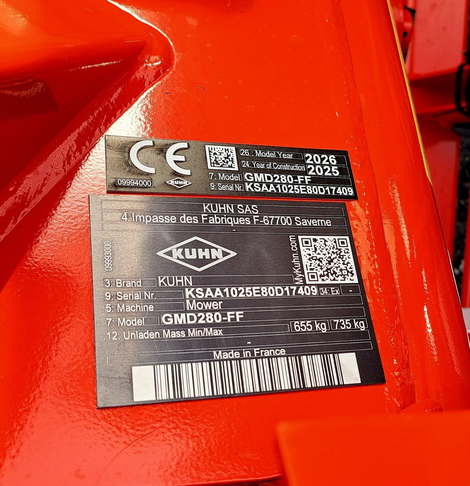 Mähwerk tipa Kuhn GMD 280 FF, Neumaschine u Wertach (Slika 2)