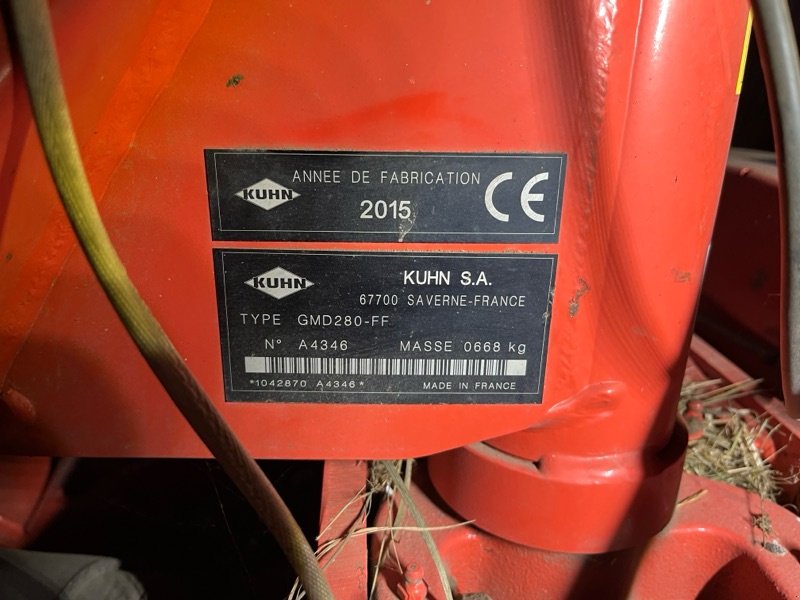 Mähwerk типа Kuhn GMD 280, Gebrauchtmaschine в Ebersbach (Фотография 8)