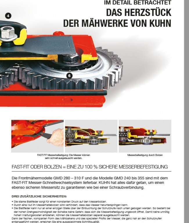 Mähwerk tip Kuhn GMD 310 F-FF, Neumaschine in Mittelrüsselbach (Poză 4)