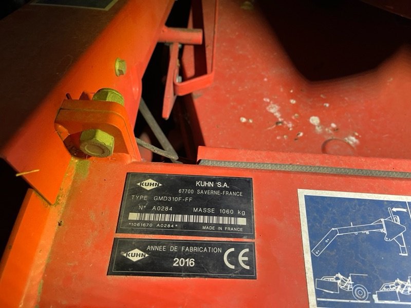 Mähwerk типа Kuhn GMD 310 F, Gebrauchtmaschine в Ebersbach (Фотография 11)