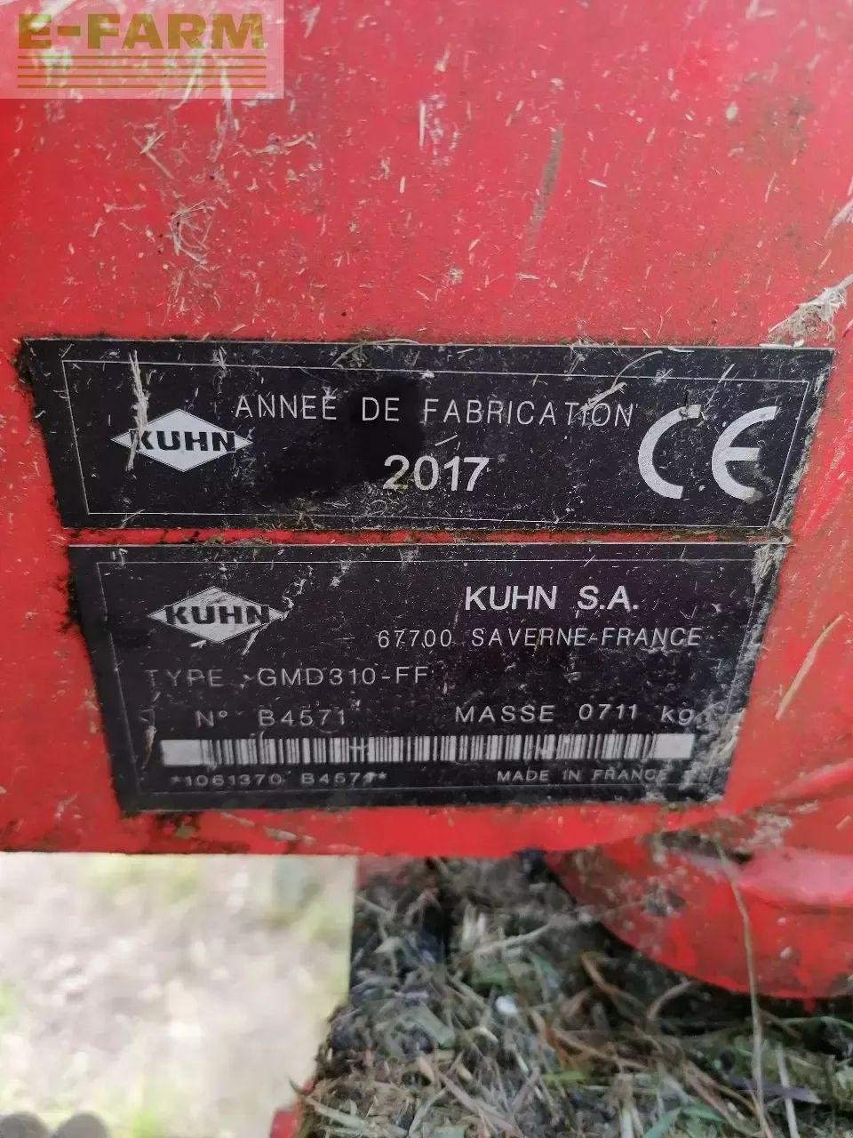 Mähwerk typu Kuhn gmd 310 ff, Gebrauchtmaschine v CHAUVONCOURT (Obrázek 7)