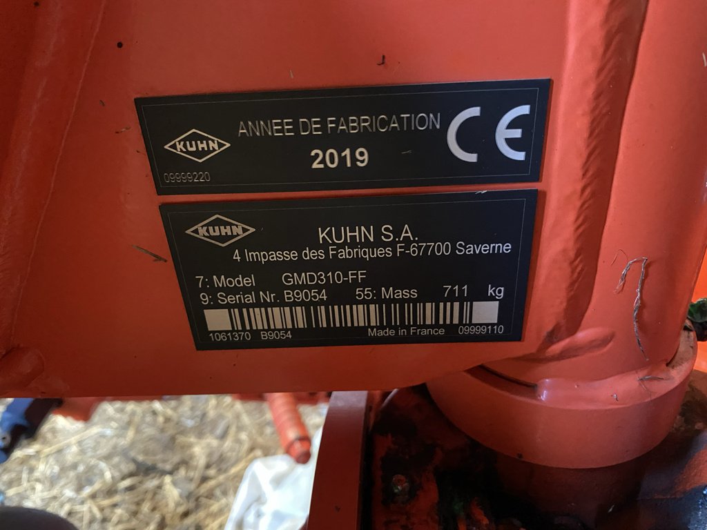 Mähwerk tip Kuhn GMD 310-FF, Gebrauchtmaschine in SAINT FLOUR (Poză 10)