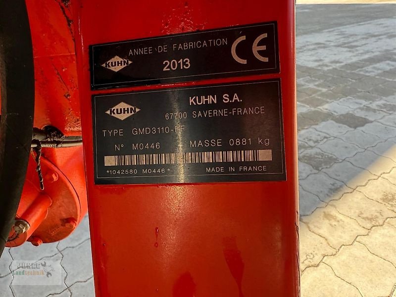 Mähwerk типа Kuhn GMD 3110, Gebrauchtmaschine в Geestland (Фотография 19)
