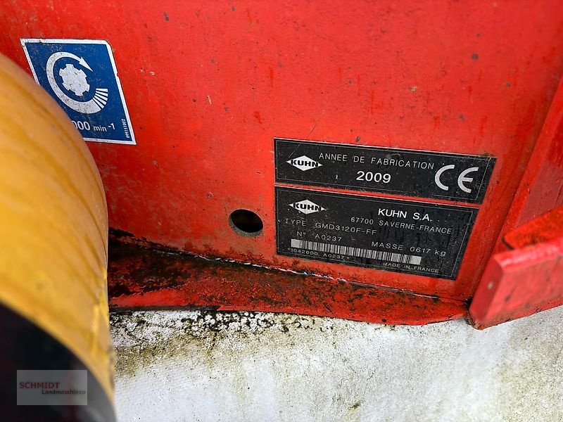 Mähwerk typu Kuhn GMD 3120 F - FF, Gebrauchtmaschine v Obernholz  OT Steimke (Obrázek 3)
