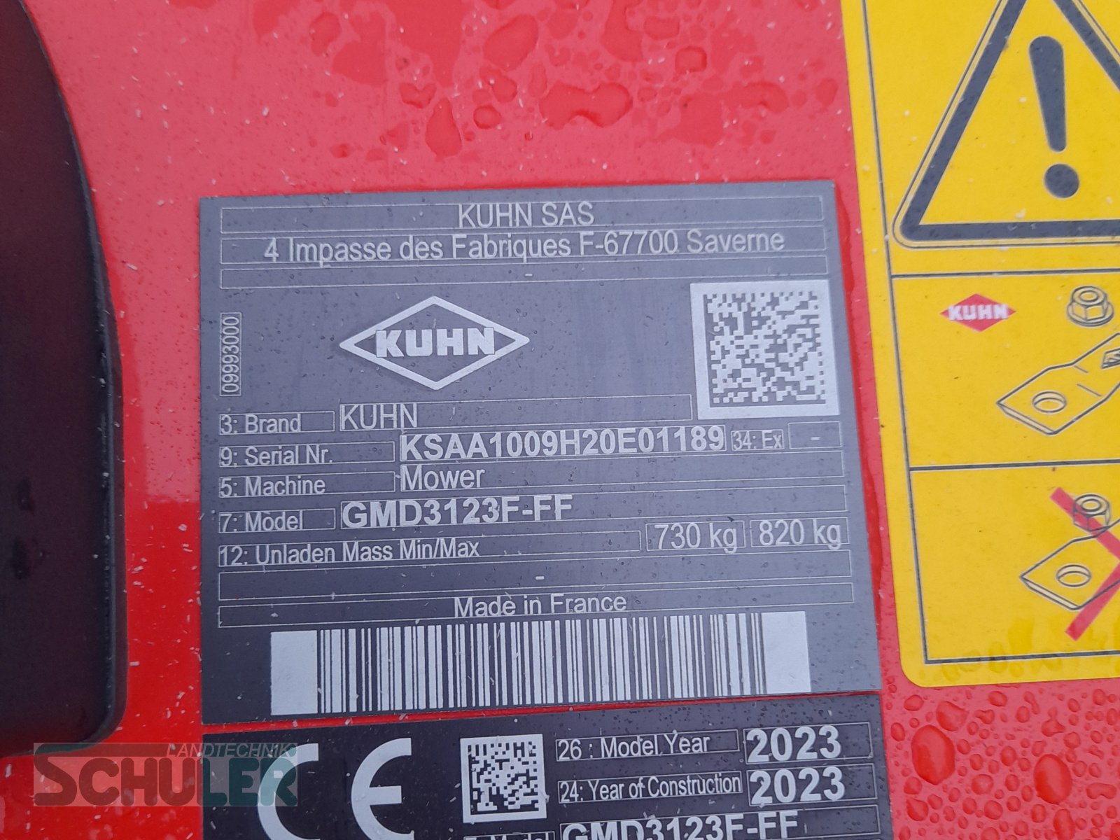 Mähwerk of the type Kuhn GMD 3123 F-FF, Neumaschine in St. Märgen (Picture 8)