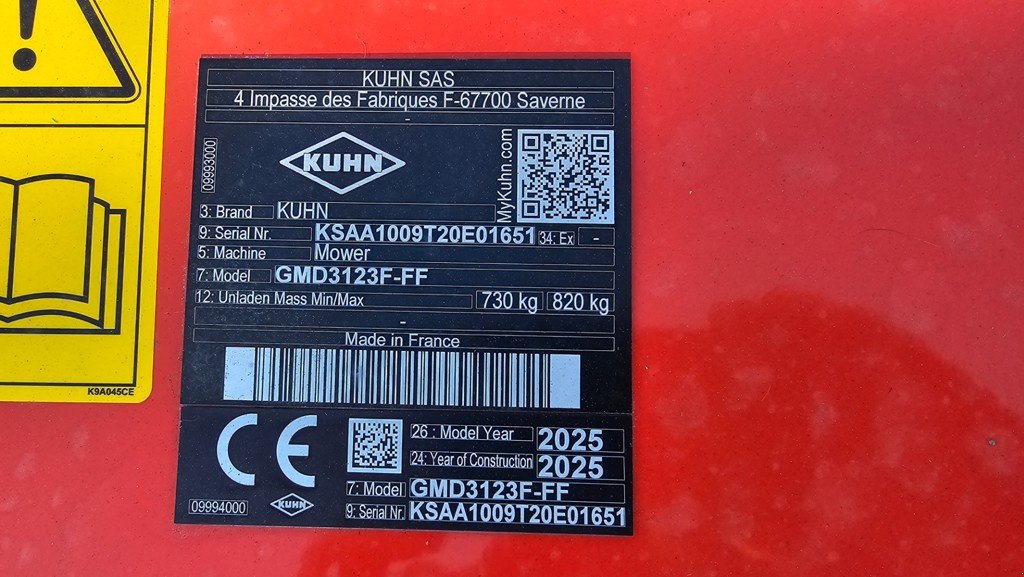 Mähwerk of the type Kuhn GMD 3123 F-FF, Neumaschine in Altendorf (Picture 5)