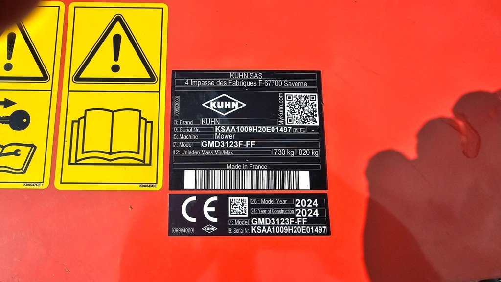 Mähwerk του τύπου Kuhn GMD 3123 F-FF, Ausstellungsmaschine σε Altendorf (Φωτογραφία 3)