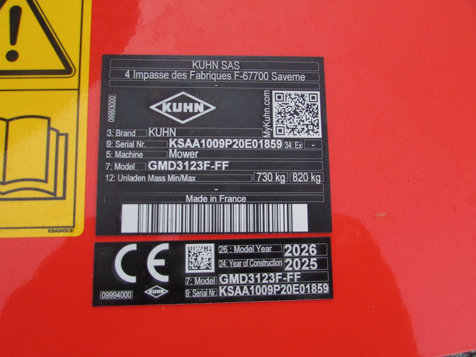 Mähwerk типа Kuhn GMD 3123, Neumaschine в Saxen (Фотография 8)
