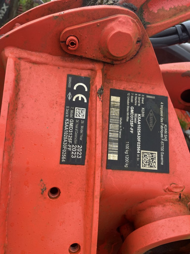 Mähwerk des Typs Kuhn GMD 3125 F-FF, Gebrauchtmaschine in JOSSELIN (Bild 5)