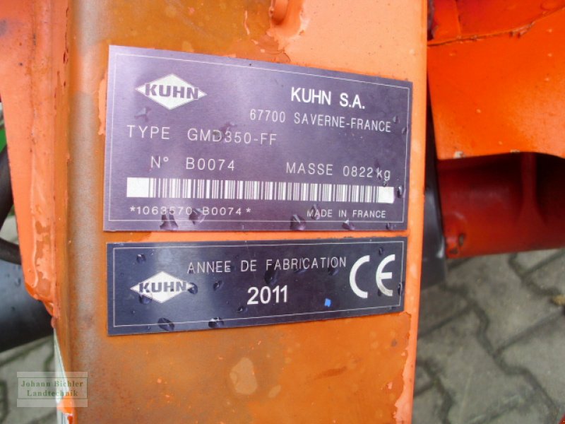 Mähwerk des Typs Kuhn GMD 350 FF, Gebrauchtmaschine in Unterneukirchen (Bild 10)